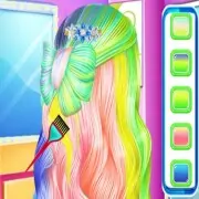 Fashion Rainbow Hairstyl...